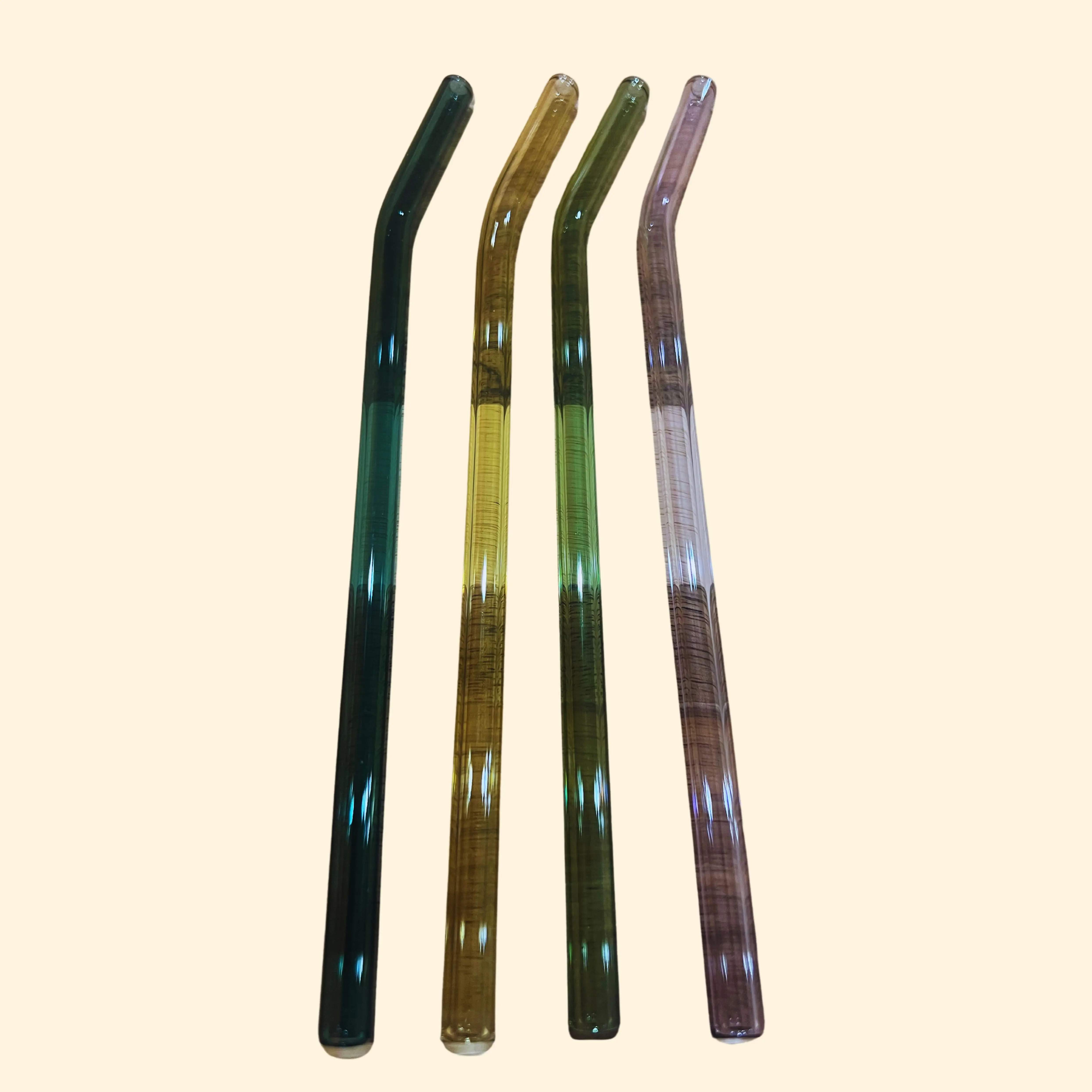 Colorful Glass Straws
