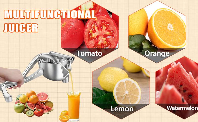 Aluminum manual press -Silent Hand juicer Effortless vegetable & Fruit Juice Extraction at Home!