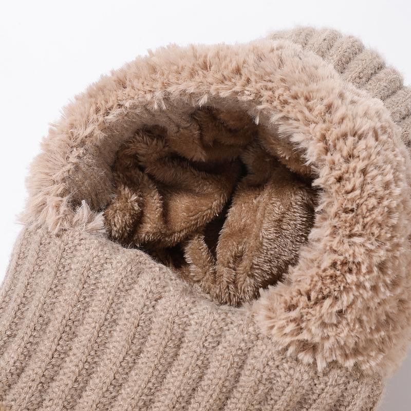 TIVIRA 3 in 1 Beanie Hat For Women, Upgrade 3 in 1 Beanie Hat with Scarf and Mask, Fall Winter Warm Knitted Ski Scarf and Mask Set