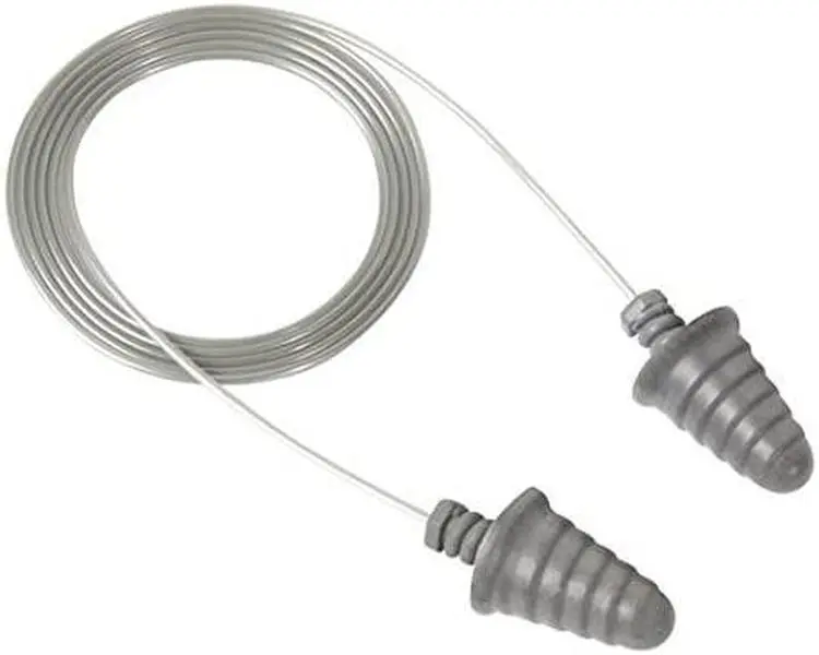 3M P1301 Skull Screws Corded Work Earplugs - Threaded Metal Look, Clean Foam Tip, CSA Class AL, Push-to-Fit, 30 dB Noise Reduction, Effective Hearing Protection, No Earplug Roll-Down Required, 120-Count Box Multi-Pack