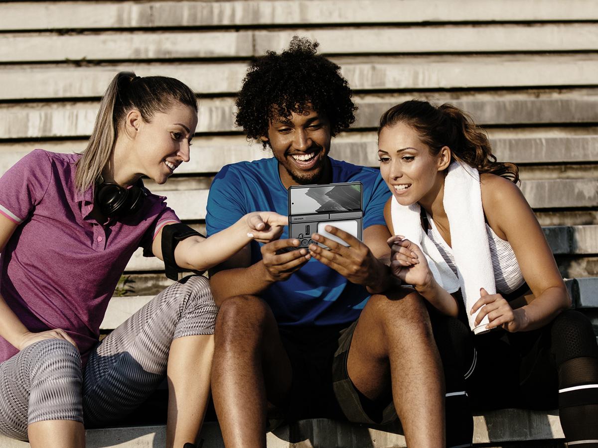 Dexnor Magnetic for Samsung Galaxy Z Fold 7 Case with Dual Kickstands & Front Screen Protector & Hinge Protection, Compatible with MagSafe, Full-Body Rugged Protective Cover Bumper Cases,6.5"