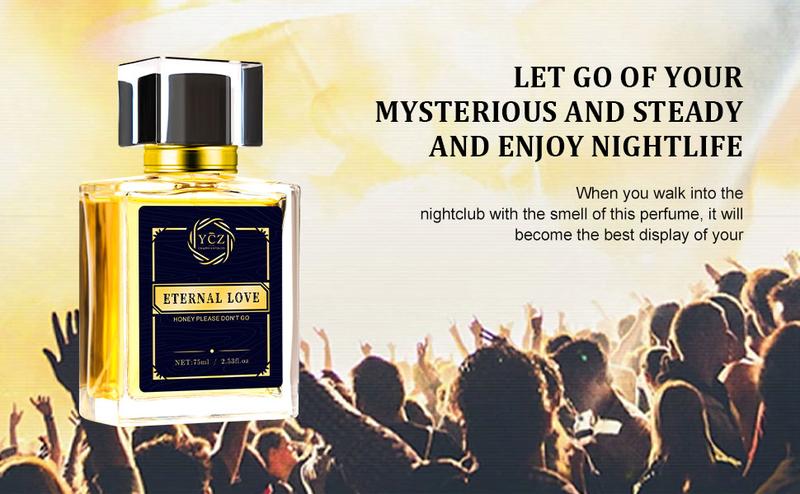 YCZ Eternal Love Perfume 2.6oz 75ml Aromatic Adjustable Concentration Fragrance with Musk Ambergris Jasmine Rose Patchouli Fruity Notes Vanilla Scent Eau De Parfume for Daily Use YCZ Eternal Love Perfume 2.6oz 75ml Aromatic Adjustable Concentration Fragrance with Musk Ambergris Jasmine Rose Patchouli Fruity Notes Vanilla Scent Eau De Parfume for Daily Use