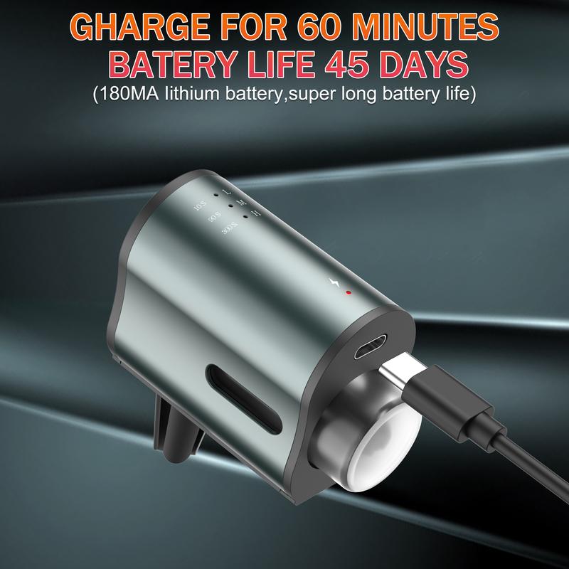 Smart Car Air Freshener with Three Scent Intensity Levels, Portable Waterless Diffuser, Aromatherapy with 3*10ML Natural Perfumes,Random Shipment of Polygon and Circle Shapes