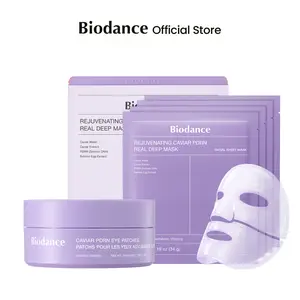 [Biodance Official] Caviar PDRN Eye patch & Mask for Brightening & Rejuvenating Duo | Caviar PDRN Bundle, Korean Skincare Kit, Under Eye Patches for Dark Circles, Collagen PDRN Face Masks, Anti-Aging, Skin Plumper, Glow Skin, Firming