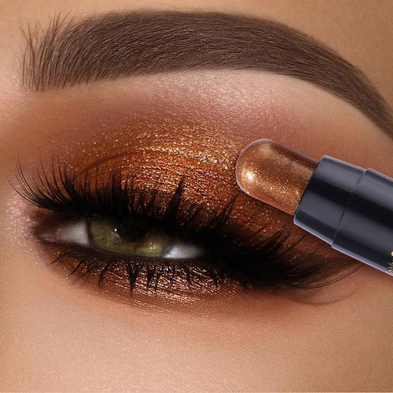 6Pcs Cream Eye Shadow Brightener Stick Makeup Set,  Waterproof &Long Lasting, Rich Color, Easily Blendable and Buildable，Precise Tip for Easy Application 。Perfect for evening events, holidays, and stage makeup Christmas gift Eyeshadow