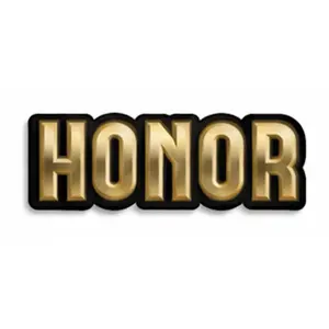 HONOR Black Matte Vinyl Sticker Decal Waterproof Weatherproof for Laptop Car Game Premium Quality