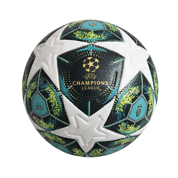 Size 5 PU Soccer Ball with Star Pattern - Soft, Durable Football for Indoor & Outdoor Match Play and Training, Soft Soccer Ball, Football Equipment