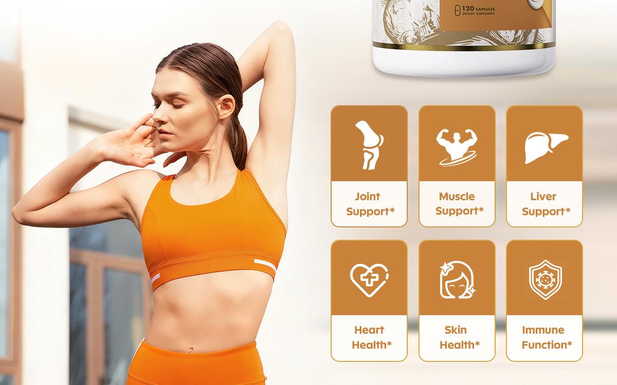 Dr. CROWN Turmeric Curcumin Supplement for Joint Support with 95% Curcuminoids, Black Pepper & MCT Oil - 120 Capsules