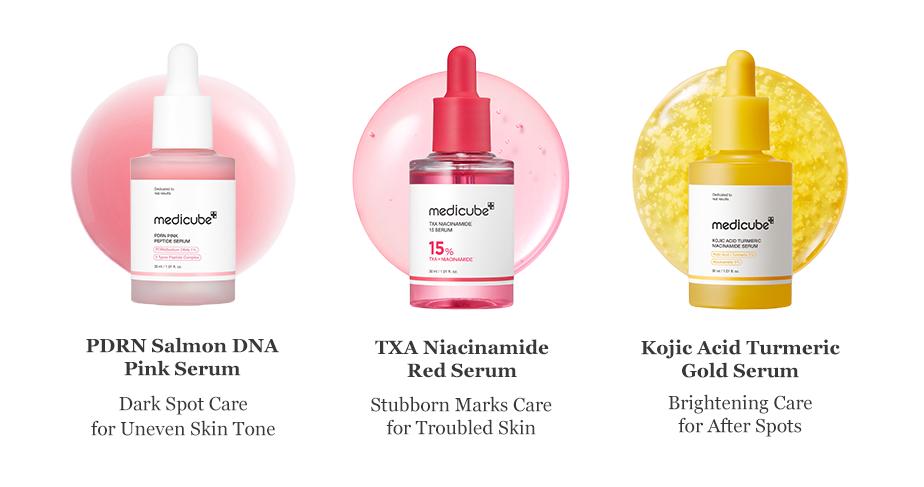 [NEW] [medicube] Mix & Match Eye Serum Set | Brightening, Elasticity & Puffiness Care for Smooth, Radiant & Youthful-Looking Eyes | Korean Skincare, K-Beauty
