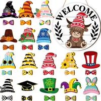 33pcs: white Grain Style