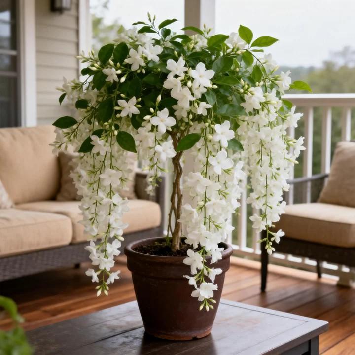 For 50 Non-GMO Climbing Silver Jasmine Seeds - Aromatic Evergreen, Ideal Decor Choice for Garden & Balcony Fragrant