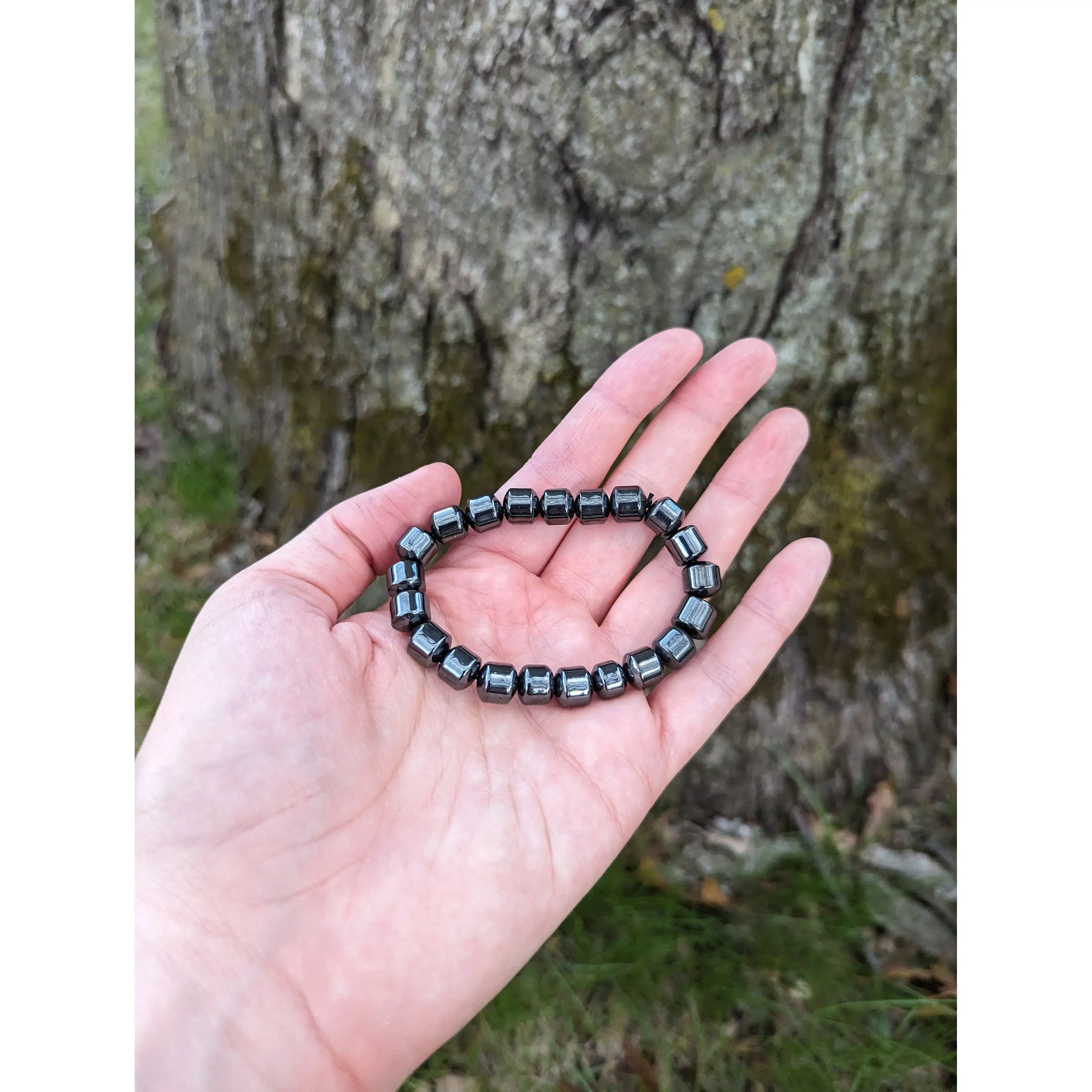Dark Hematite Bracelet Magnetic Bracelet