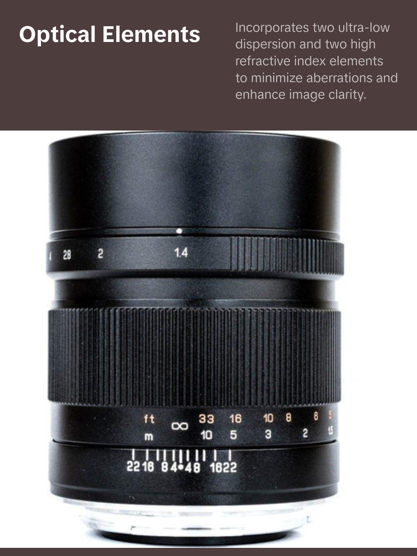 Mitakon Zhongyi  Speedmaster 65mm f/1.4 Lens for Fujifilm G