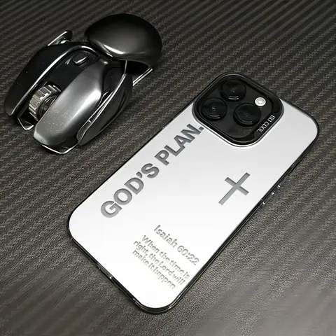 God's Plan Religious Art Phone Case - Cross Pattern, Fashion TPU, Laser Craft, Anti-Drop Cover, Phone Accessories for iPhone 17,16,16 Plus,15,14,13,12,11 & Samsung Galaxy S25,S24,S23,S22 (Cyk60m73405-Silvery,Cyk142m73405-Pink,Bsl02m73405)