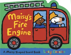 USED-Maisy's Fire Engine: A Maisy Shaped Board Book (Fire Truck-Shaped Board Book about Maisy the Mouse's Firefighting Adventure for Toddlers, Preschoolers by Cousins, Lucy (Board book)