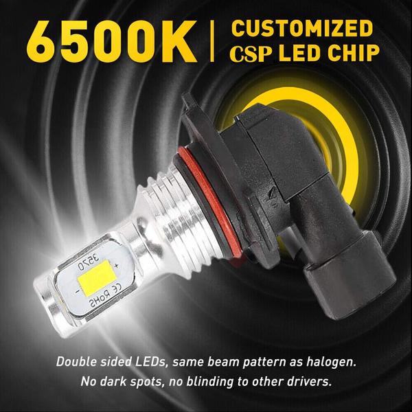 9006 9005 LED Headlight KIT Combo Bulbs 10000K High Low Beam Super Bright White