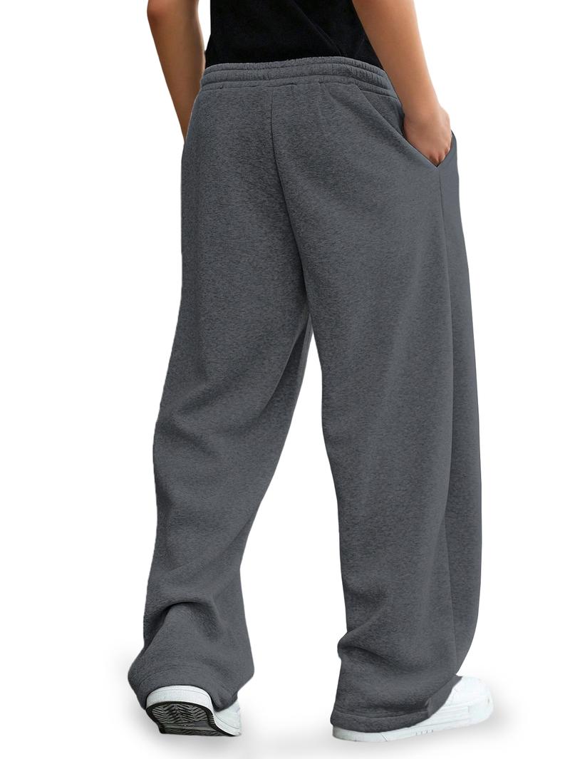 Teens Sweatpants Fleece Pants Versatile Comfortable Minimalist Commuter Everyday Outdoor Simple For Boys Girls Kids Size 8-16 Y KB2786