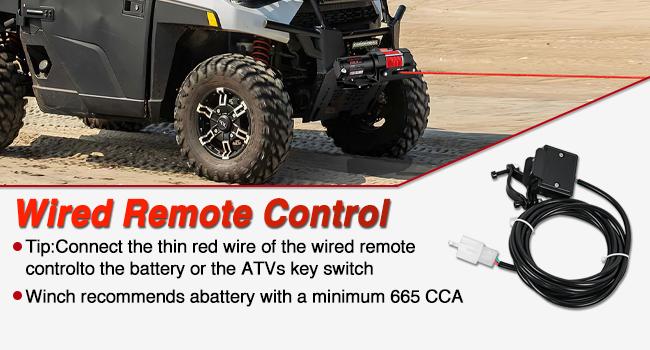 Nilight 3500 lbs ATV Winch 12V Electric Winches With Synthetic Winch Rope Wireless Remote Wired Switch Fairlead Mounting Plate Portable Waterproof Winch for Towing ATV UTV Trailer Truck Jeep Offroad Heavy Duty