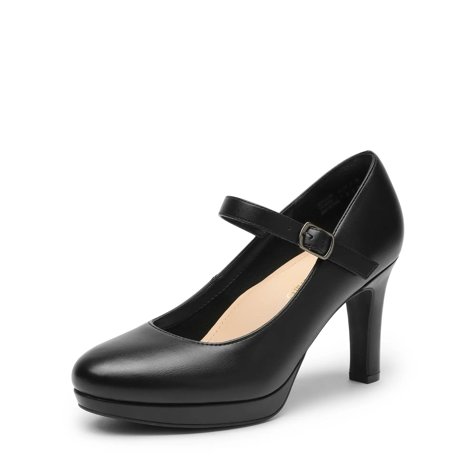 Dream Pairs Women's Almond Toe Mary Jane Platform Pumps with Stiletto Heel - Elegant and Comfortable High-Heeled Shoes for Office and Night Out,shoes for back to school,back to school shoes