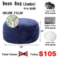 Jumbo Blue(Include Filler Upillow Blanket Carpet)