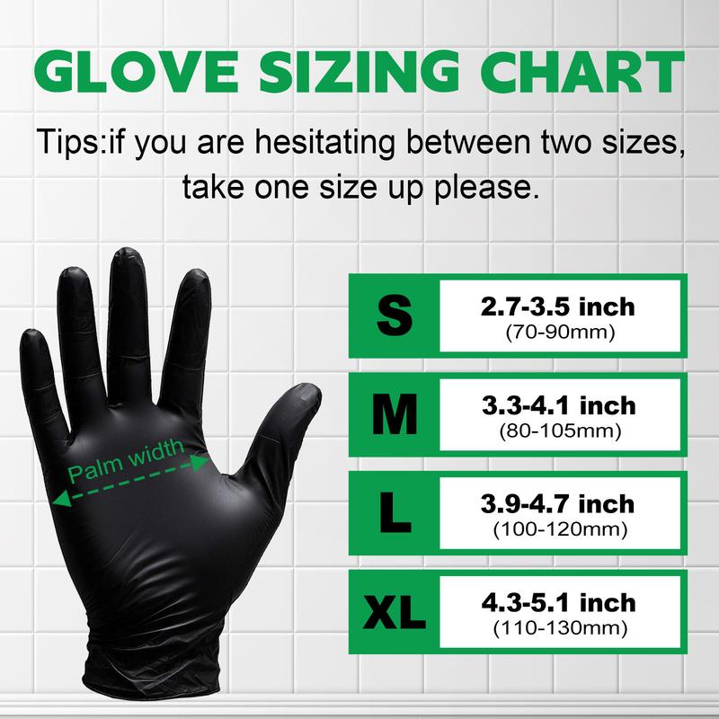6Mil Heavy Duty Nitrile Disposable Gloves, Extra Strength Industrial Grade Puncture Resistant, Professional Work Cleaning Gloves for Mechanics Plumbing Construction Landscaping Gardening Farming Automotive Repair Painting Home DIY Tool