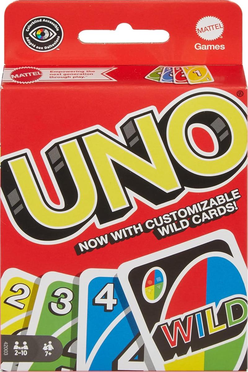 UNO Color & Number Matching Card Game for 2-10 Players
