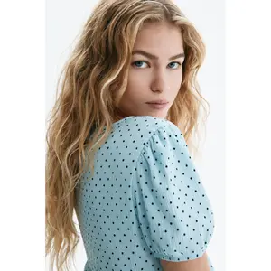 H&M Crinkled jersey top