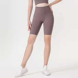 High Waist Butt Lift 5-Pocket Yoga Shorts, High Stretch Quick Dry Workout Pants