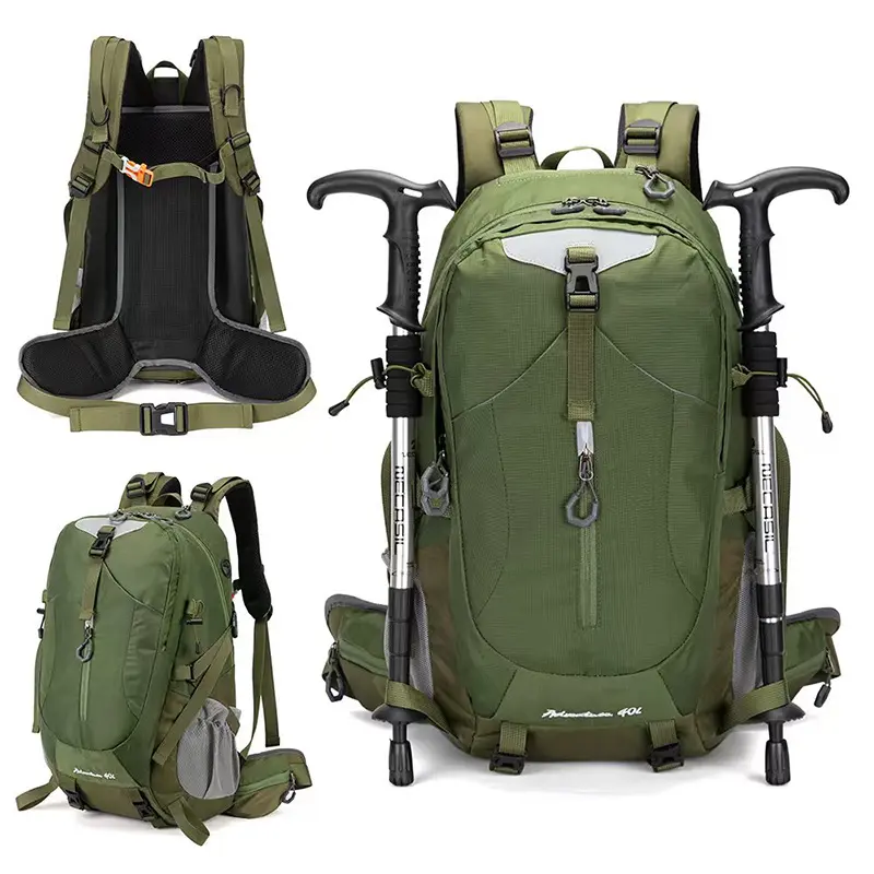 Outdoor Gear Backpack with Padded Back Panel and Adjustable Straps for Hiking and Camping