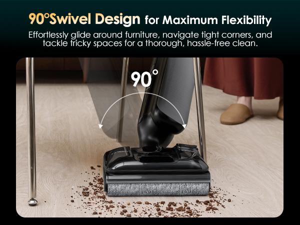 Tineco Floor One S7 Artist Wet Dry Vacuum Cleaner, 22kPa Suction, iLoop Smart Sensor, DualBlock Anti-Tangle Design, 185℉ Flashdry, 50 Min Runtime, Dual-Edge Cleaning, 180° Lay-Flat