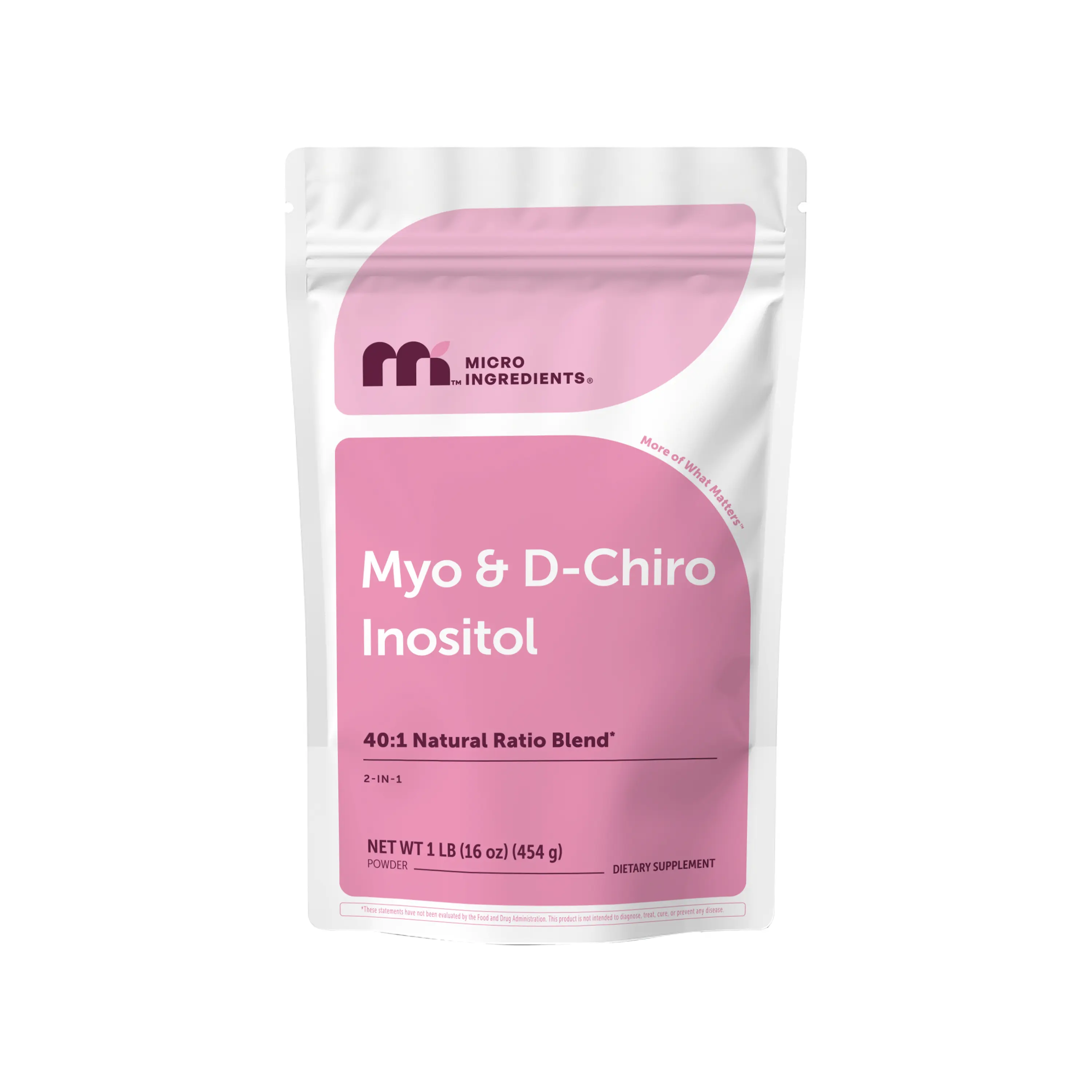 Micro Ingredients Myo & D-Chiro Inositol Powder, Hormonal Balance & Ovarian Support