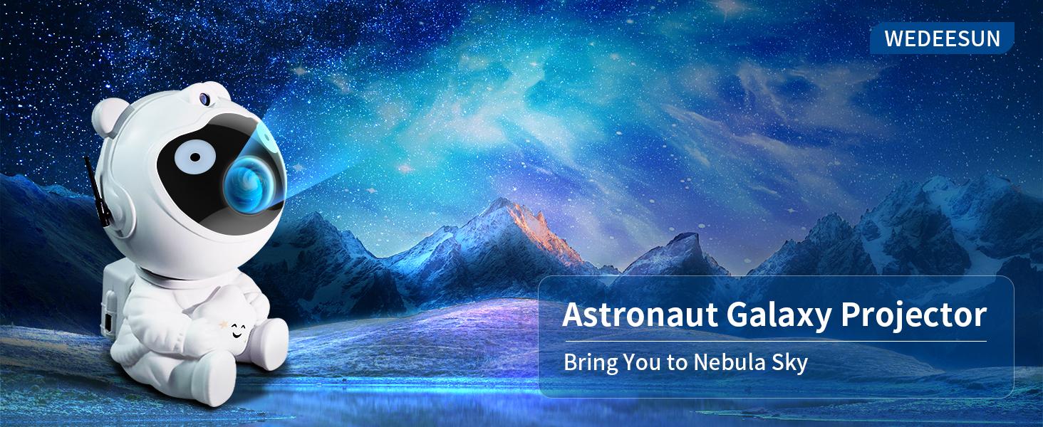 Astronaut Galaxy Projector Star Projector with Timer and Remote Galaxy Projector with Moon Lamp LED Nebula Night Lights