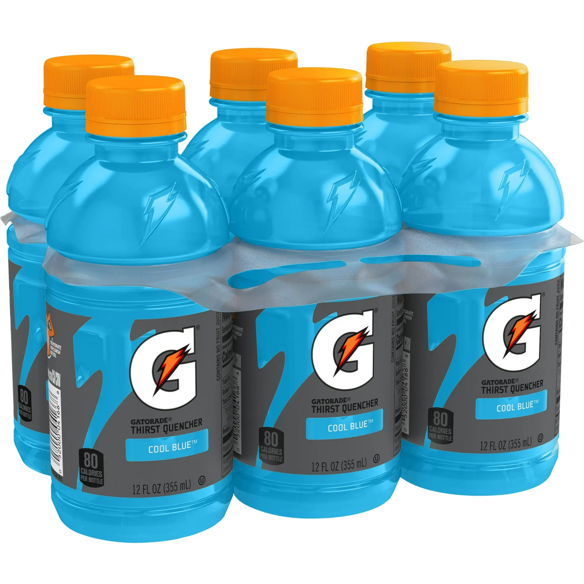 Gatorade Thirst Quencher Cool Blue Sports Drink, 12 fl oz, 6 Count