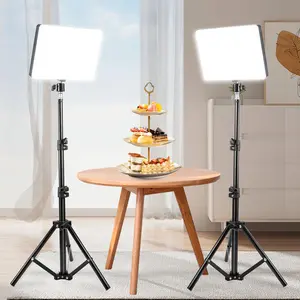 LED Video Light Kit with Adjustable 43.3" Tripod Stand - USB-Powered Ring Light for Content Creation - Non-Waterproof & Battery-Free Design - New Year's & Valentine's Day Creator Essential SuperBowl