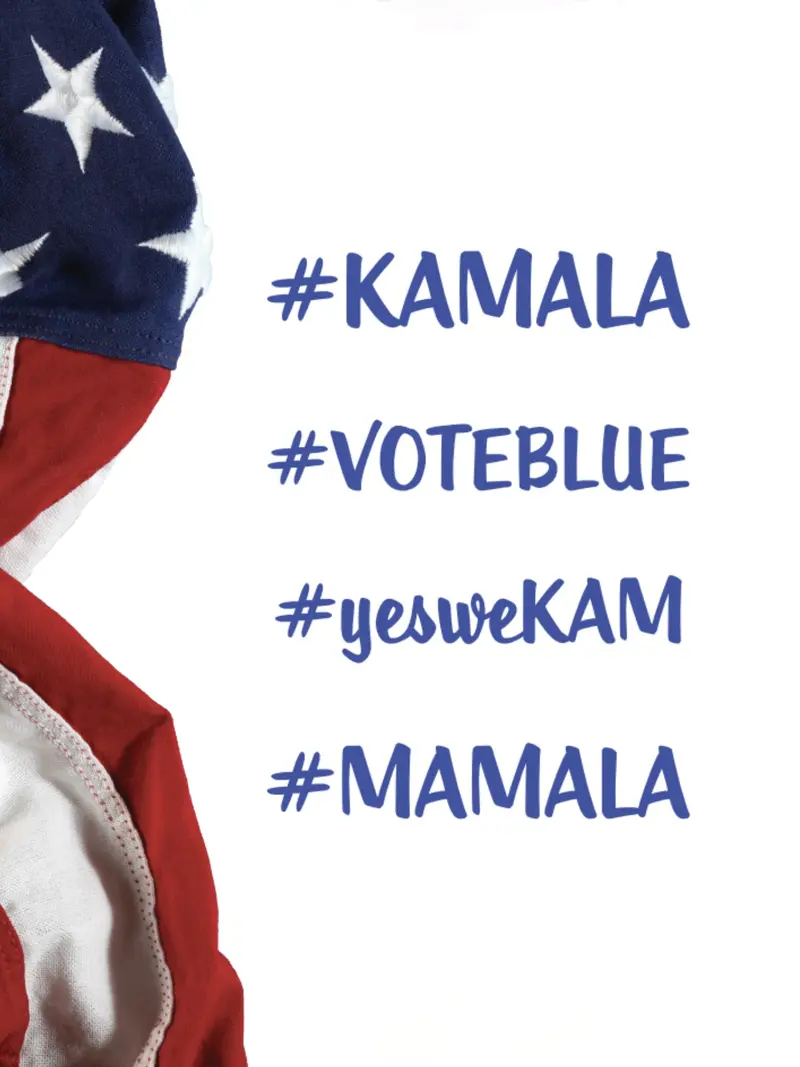 KAMALA HARRIS Election Temporary Tattoos Set - 40 Premium Grade Ink Tattoos