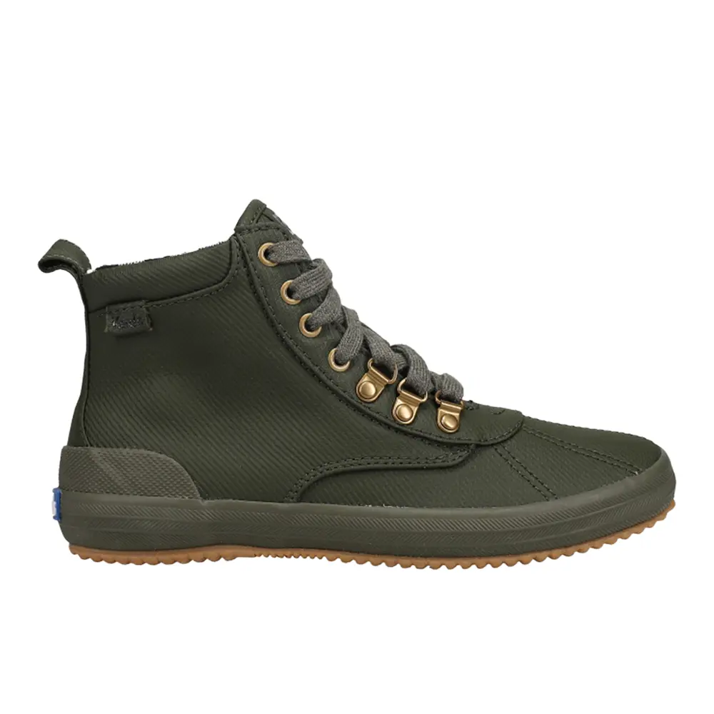 Keds Womens Scout Ii Lace Up Duck Casual Boots Ankle - Green
