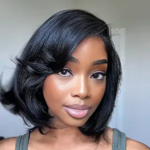 【NEW】Nadula 7x5 Byebye Knots 90s Rachel Haircut Blunt Layered Wig with Side Part Bangs Put On And Go Human Hair Wig with Drawstring Summervibes TikTokShopStockUp