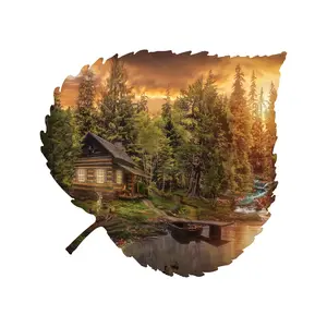 Cabin Aspen Leaf Wall Art