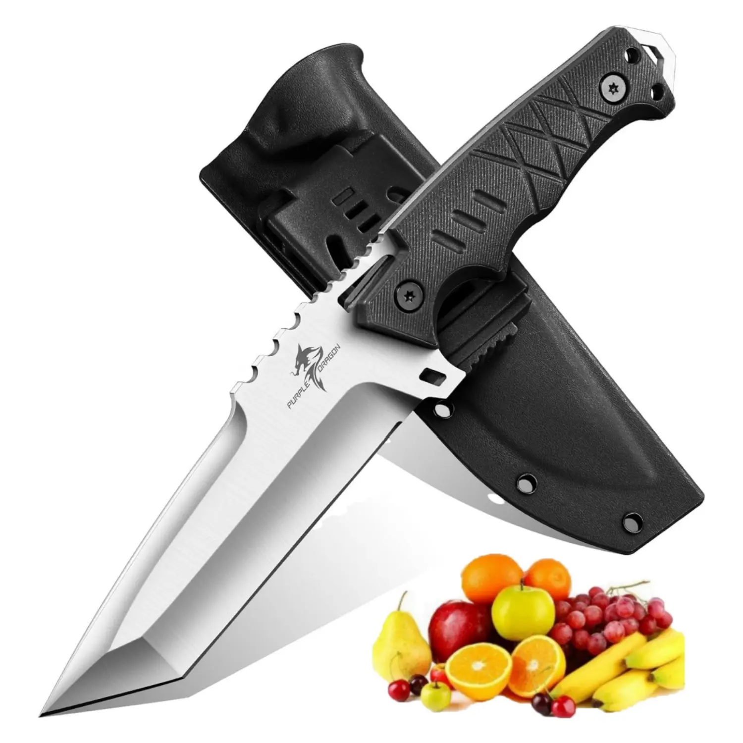 【Deals for You】Purple Dragon Fruit Knife - for Slicing, Peeling & Carving - Kitchen Tool,Ideal Small Kitchen Fruit Knife for Valentine's/Christmas Gifts for Dad/Mom