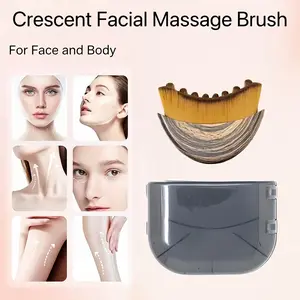 Lymph Contour Facial Brush for Dry Brushing, Contour Face Brush, ErgonomicFacial & Jawline Lymphatic Drainage Massager,Helps Relieve Fatigue and Firm the Skin, FacialCare Tool, Facial Beauty Massagers