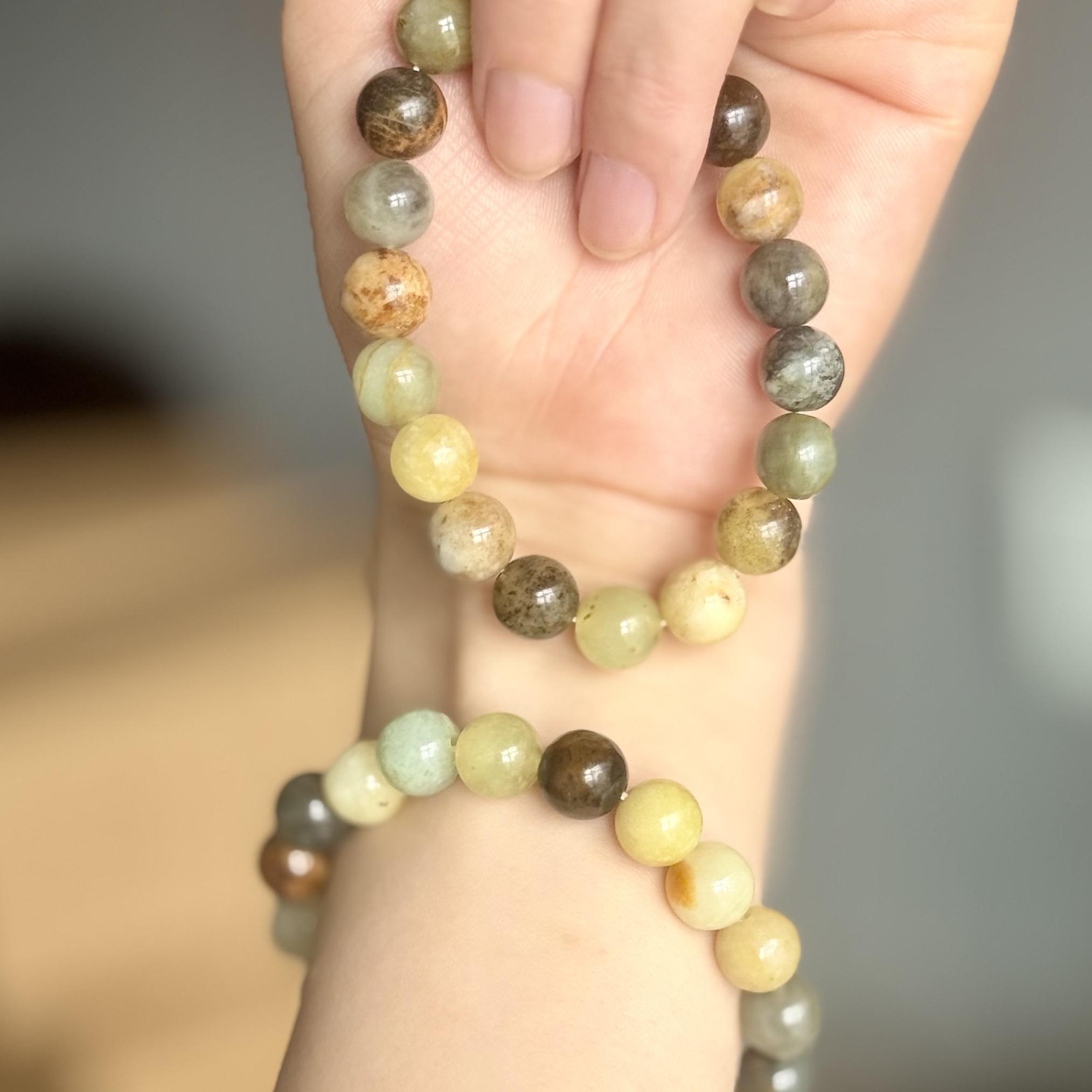 Jade Bracelets Autumn Color Beads Design For Women