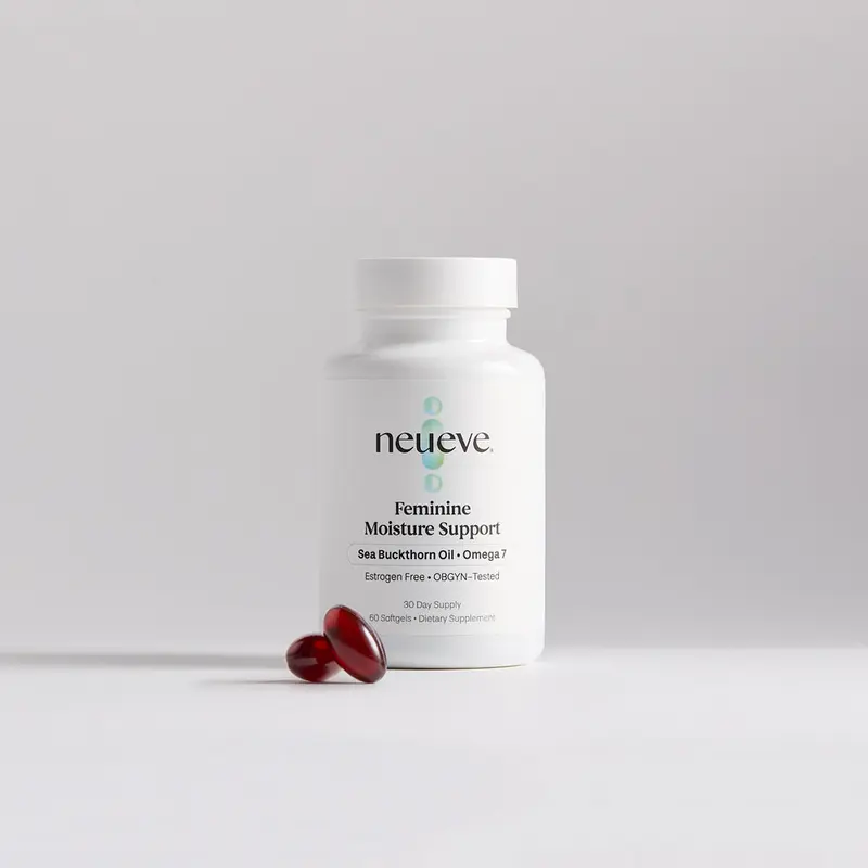NeuEve Feminine Moisture Support Vitamin Supplements - Sugar-Free, Gluten-Free, Aids Tightness, Wall Thickness, pH Balance - Contains Sea Buckthorn Oil