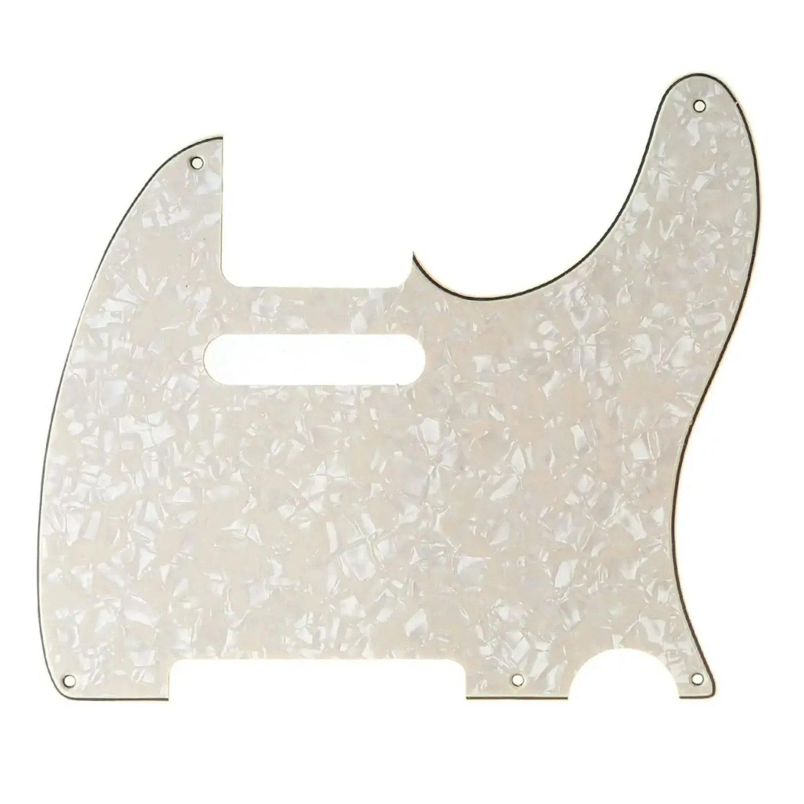 5-Hole Telecaster Pickguard - 4-Ply Aged Pearl
