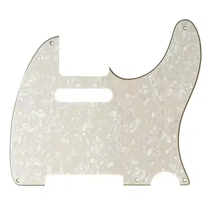 5-Hole Telecaster Pickguard - 4-Ply Aged Pearl