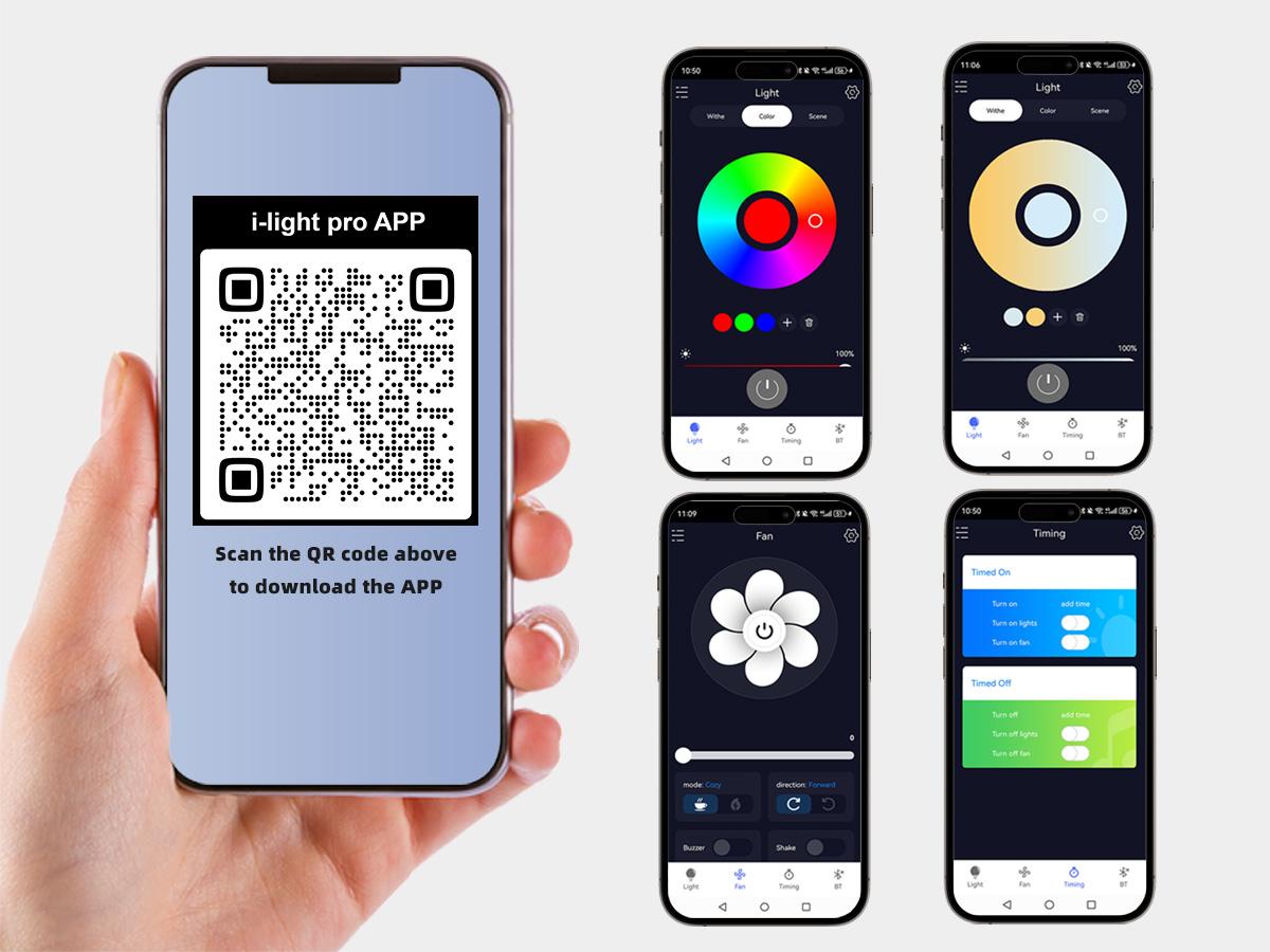 【SALE】BAYSQUIRREL Slim Retractable Ceiling Fan with Light & APP Remote Control 42in Modern Smart RGB Fan with Bluetooth Speaker Dimmable Full Spectrum Memory 6-Speed Reversible,Feb Faves,Excellent Gifts for Valentine's Day