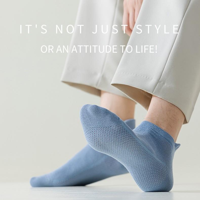 Cooling AC Socks [7-Pair Pack] – Antibacterial, Moisture-Wicking, Built for Summer Comfort