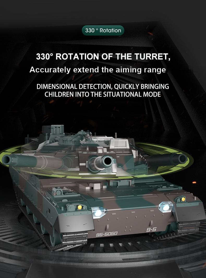 TongLi 1/24 Scale Remote Control Tank, Remote Control Tank, Toy Tank, Realistic Sound and Light Effects, Remote Control Toy Tank, Rotatable Turret, Toy for Boys Aged 8-12, Birthday Gift Toy,Toy Gifts	 Christmas gift	New Year gift Rechargeable