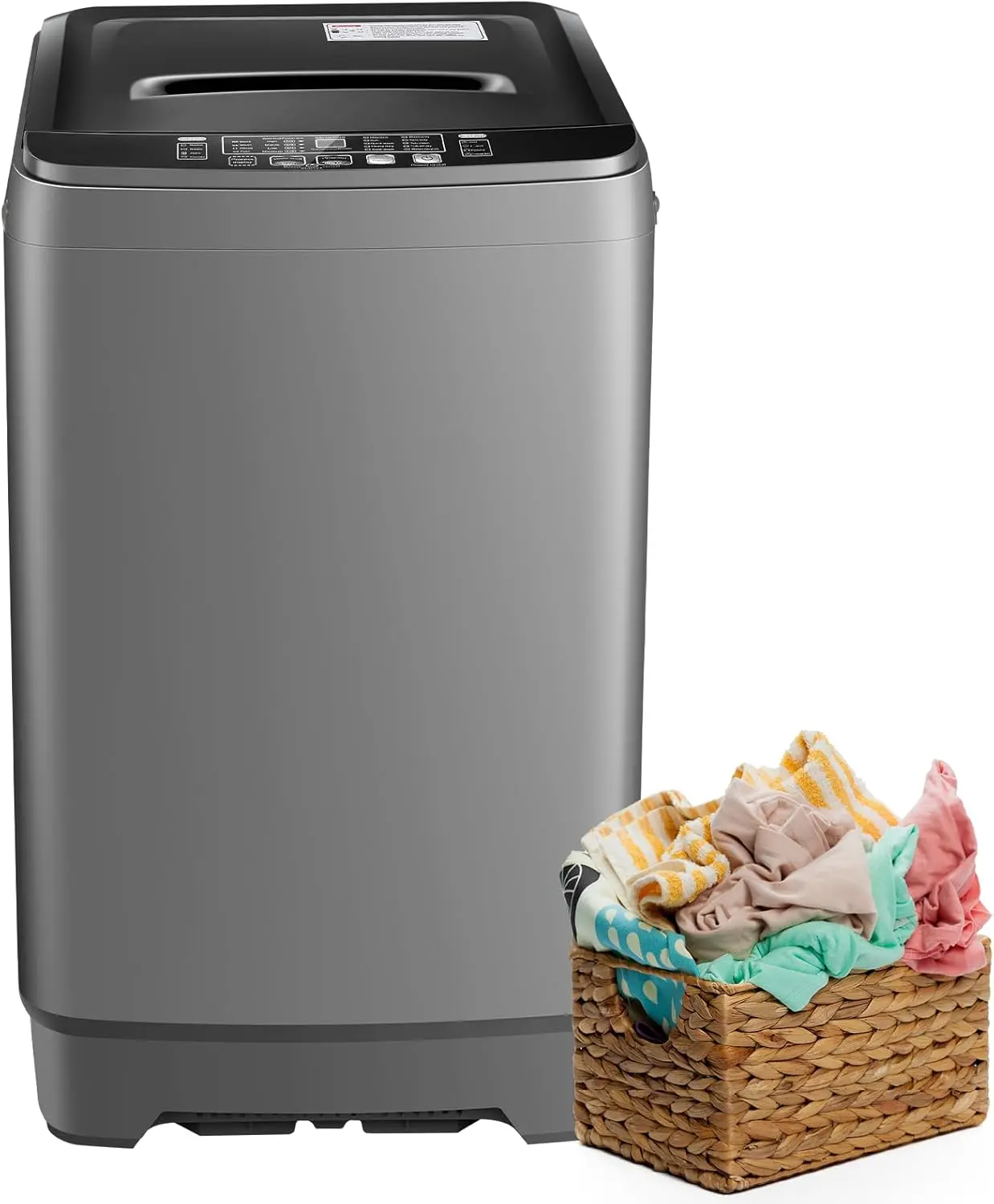 YASHE 17.6Lbs Portable Washing Machine, 1.12 Cu.Ft Tub Washer and Dryer Combo with Drain Pump, Full-Automatic LED Display Compact Washers, 10 Wash Cycles Washer and Dryer for Apartment, Home, RV, Dorm