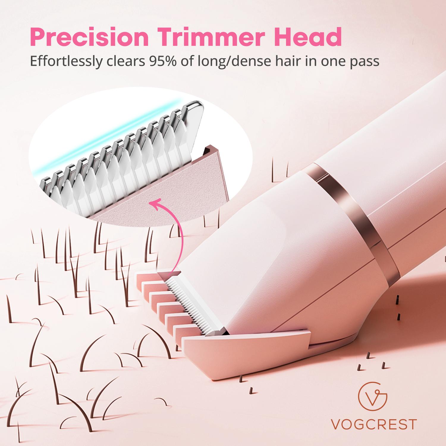 Bikini Trimmer for Women,Electric Razor & Shaver for Face, Body & Intimate Areas ,Hair Trimmer Ipx7 Waterproof Wet & Dry Use,Rechargeable Razor Travel Grooming Kit