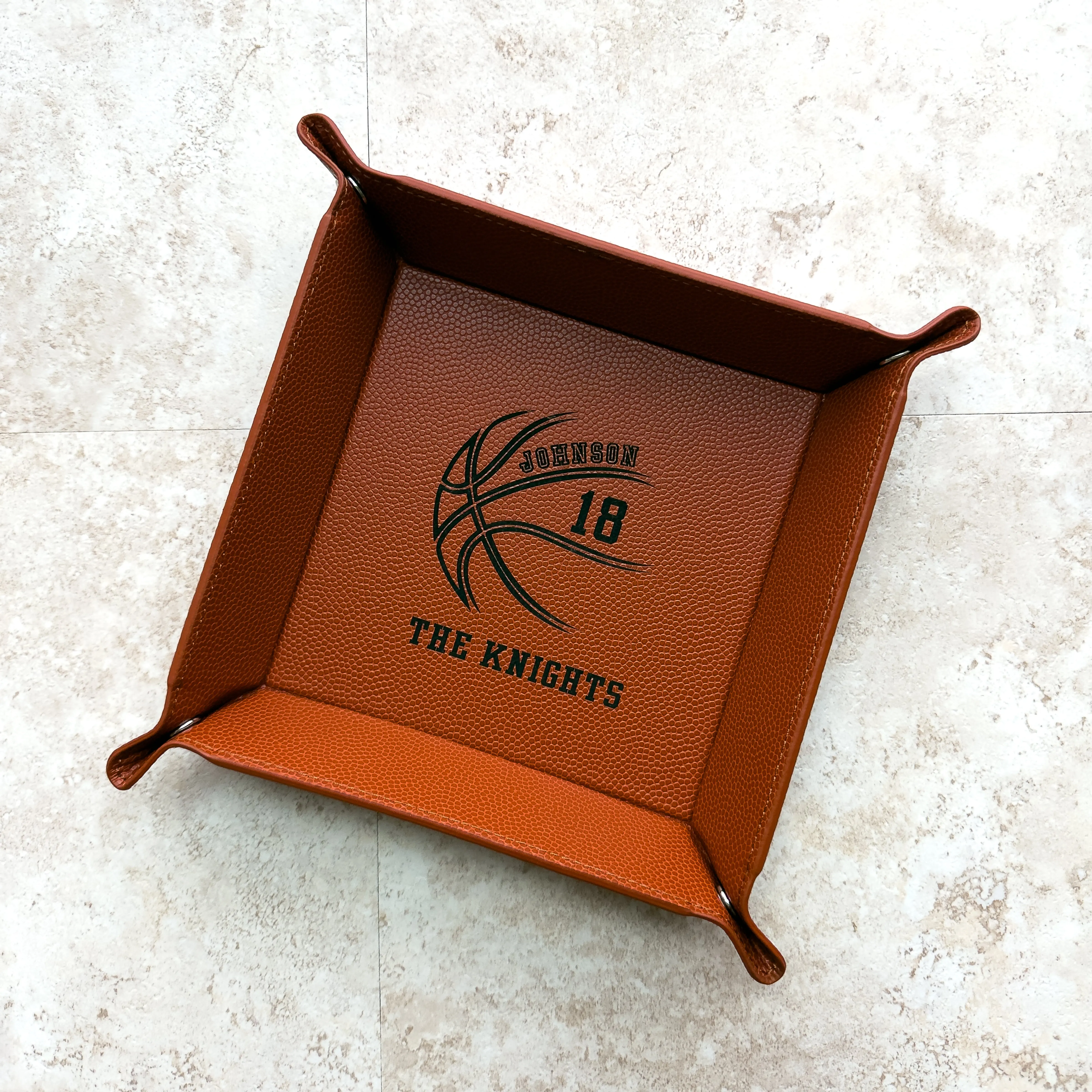 Senior Night Basketball Gift – Personalized Sports Keepsake Tray